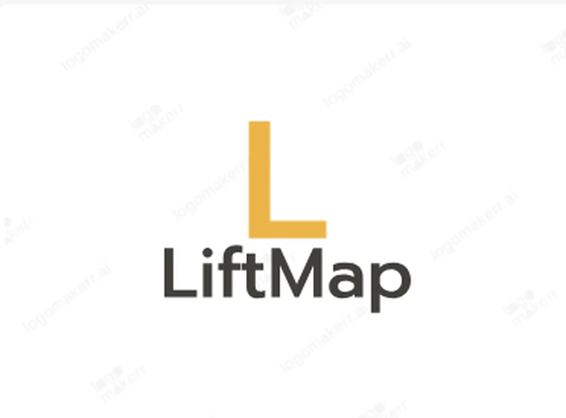 LiftMap fitness tracking app concept logo image